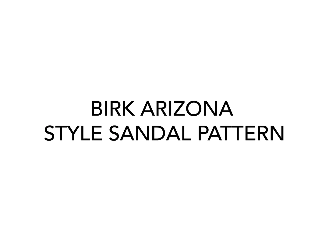 District Leather Supply Birk Arizona Style Sandal Pattern New District Leather Supply Birk Arizona Style Sandal Pattern New