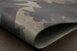 Leather Conceria La Perla Azzurra Camouflage Veg Tan, Green