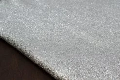 District Leather Supply Crinkle Metallic Lamb, Silver (Italy)