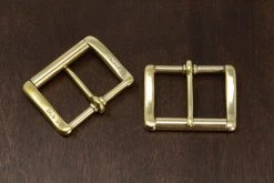 District Leather Supply Japanese Brass - DLS Custom 1.5" Heel Bar Roller Buckle