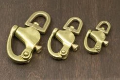 District Leather Supply Japanese Brass Swivel Pull Trigger Snap Best Sellers