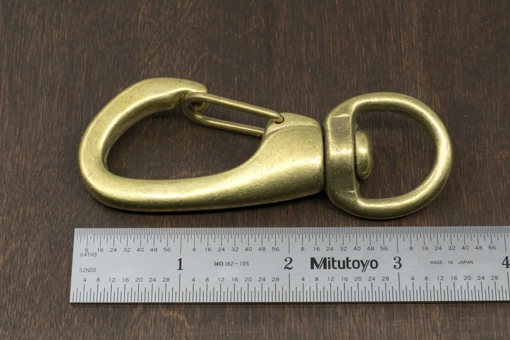 District Leather Supply Hardware Japanese Brass Swivel Clip Snap 5 District Leather Supply Hardware Japanese Brass Swivel Clip Snap