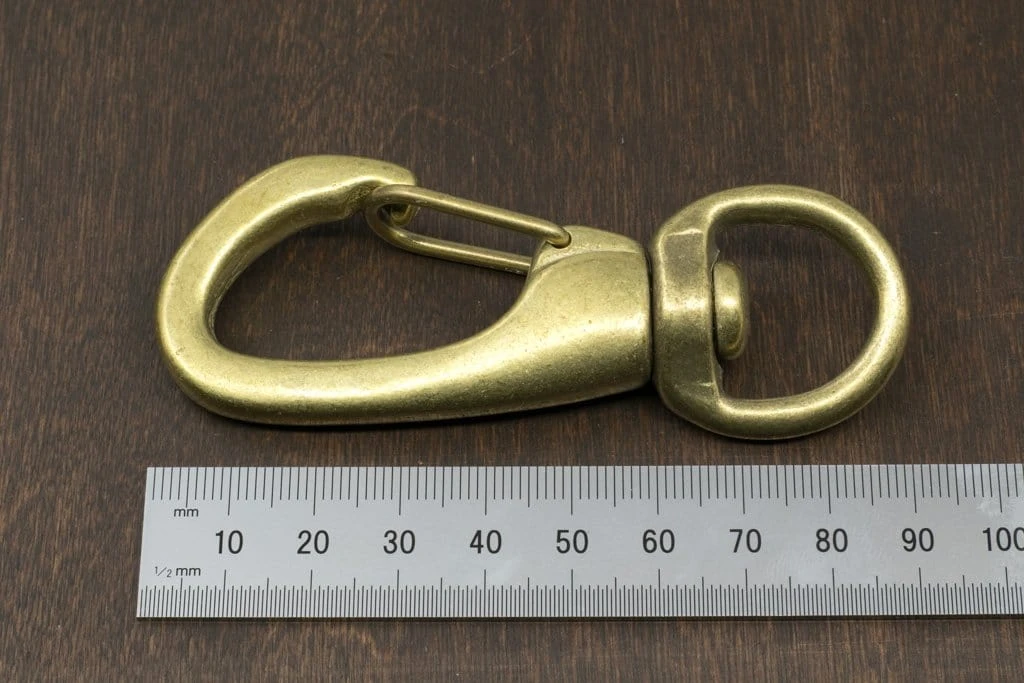 District Leather Supply Hardware Japanese Brass Swivel Clip Snap 6 District Leather Supply Hardware Japanese Brass Swivel Clip Snap