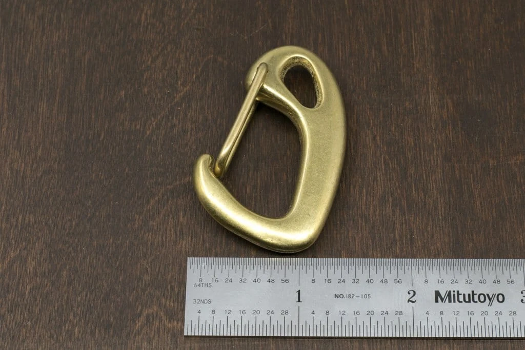 District Leather Supply Japanese Brass Carabiner 6 District Leather Supply Japanese Brass Carabiner
