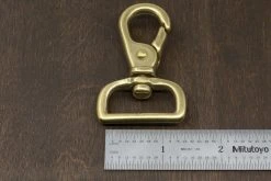 District Leather Supply Japanese Brass Swivel Lever Snap