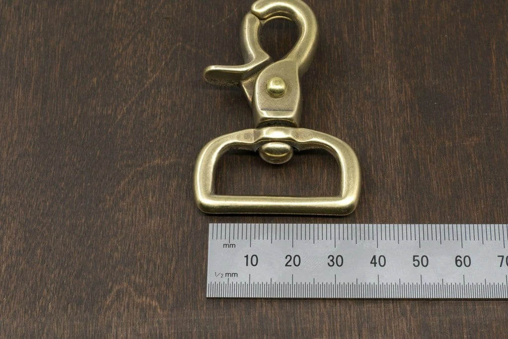 District Leather Supply Hardware Japanese Brass Swivel Snap Trigger Clip 5 District Leather Supply Hardware Japanese Brass Swivel Snap Trigger Clip