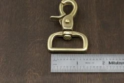 District Leather Supply Hardware Japanese Brass Swivel Snap Trigger Clip 12 District Leather Supply Hardware Japanese Brass Swivel Snap Trigger Clip