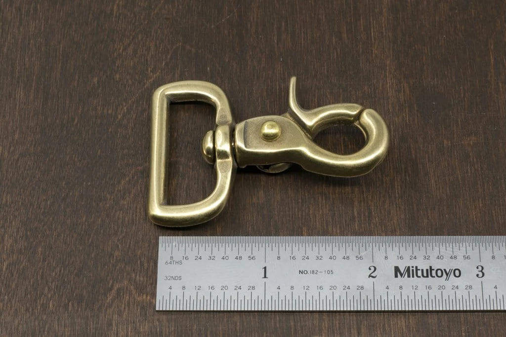 District Leather Supply Hardware Japanese Brass Swivel Snap Trigger Clip 6 District Leather Supply Hardware Japanese Brass Swivel Snap Trigger Clip