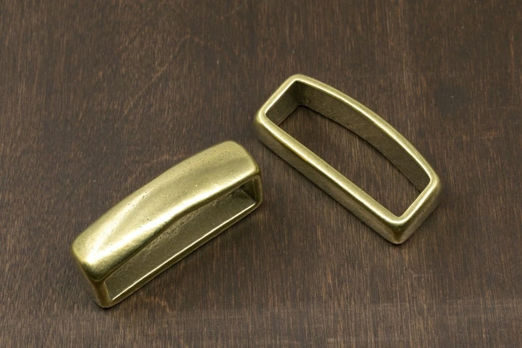 District Leather Supply Hardware Japanese Brass Strap Keep 3 District Leather Supply Hardware Japanese Brass Strap Keep