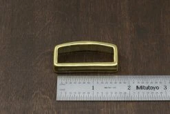 District Leather Supply Hardware Japanese Brass Strap Keep 10 District Leather Supply Hardware Japanese Brass Strap Keep