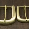 District Leather Supply Japanese Brass Heel Bar Buckle (Wide) Hardware