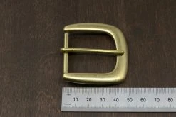District Leather Supply Japanese Brass Heel Bar Buckle (Wide) Hardware