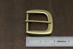 District Leather Supply Japanese Brass Heel Bar Buckle (Wide) Hardware