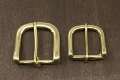 District Leather Supply Japanese Brass Heel Bar Buckle Hardware