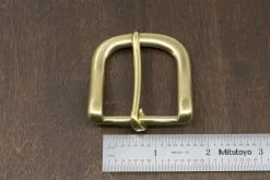 District Leather Supply Japanese Brass Heel Bar Buckle Hardware