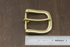 District Leather Supply Japanese Brass Heel Bar Buckle Hardware