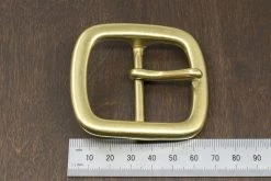 District Leather Supply Hardware Japanese Brass Center Bar Buckle