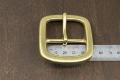 District Leather Supply Hardware Japanese Brass Center Bar Buckle