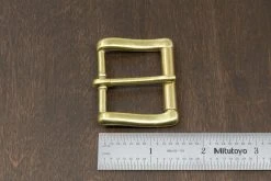District Leather Supply Hardware Japanese Brass Heel Bar Roller Buckle 8 District Leather Supply Hardware Japanese Brass Heel Bar Roller Buckle