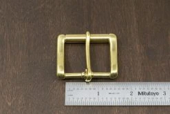 District Leather Supply Hardware Japanese Brass Heel Bar Roller Buckle 10 District Leather Supply Hardware Japanese Brass Heel Bar Roller Buckle