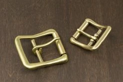 District Leather Supply Japanese Brass Center Bar Roller Buckle Best Sellers