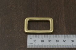 District Leather Supply Best Sellers Japanese Brass Rectangle Single Loop Slider