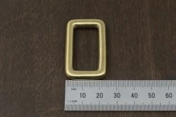 District Leather Supply Best Sellers Japanese Brass Rectangle Single Loop Slider