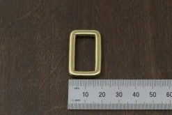 District Leather Supply Best Sellers Japanese Brass Rectangle Single Loop Slider
