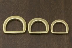 District Leather Supply Japanese Brass D-Ring (Wide)