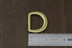 District Leather Supply Japanese Brass D-Ring (Wide)