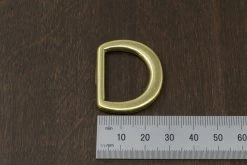 District Leather Supply Japanese Brass D-Ring (Wide)