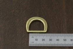 District Leather Supply Japanese Brass D-Ring (Wide)