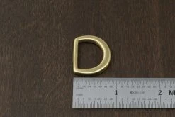 District Leather Supply Japanese Brass D-Ring (Wide)