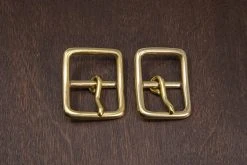 District Leather Supply Japanese Brass Center Bar Buckle Best Sellers
