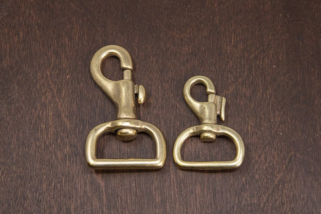 District Leather Supply Hardware Japanese Brass Swivel Bolt Snap 3 District Leather Supply Hardware Japanese Brass Swivel Bolt Snap