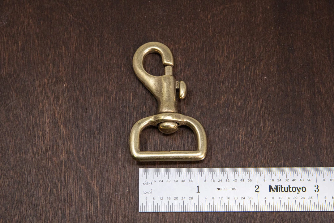 District Leather Supply Hardware Japanese Brass Swivel Bolt Snap 4 District Leather Supply Hardware Japanese Brass Swivel Bolt Snap