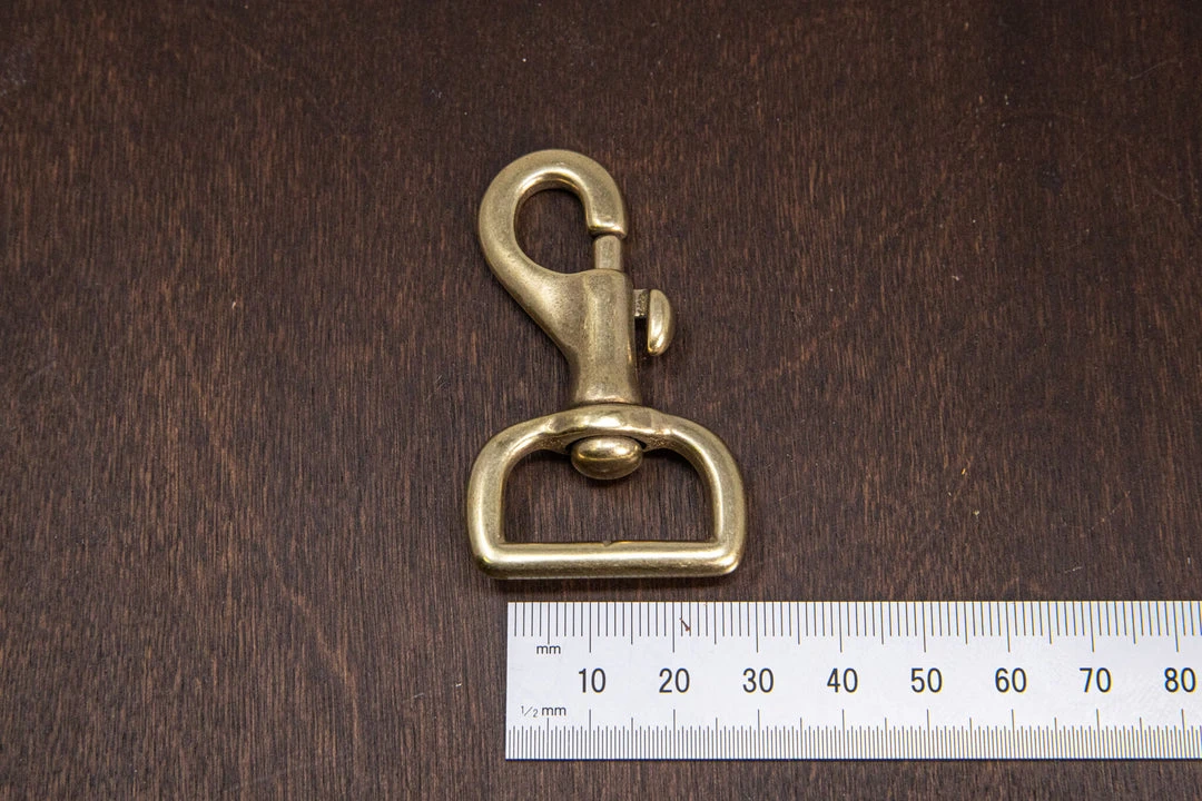 District Leather Supply Hardware Japanese Brass Swivel Bolt Snap 5 District Leather Supply Hardware Japanese Brass Swivel Bolt Snap
