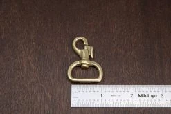 District Leather Supply Hardware Japanese Brass Swivel Bolt Snap 16 District Leather Supply Hardware Japanese Brass Swivel Bolt Snap