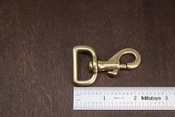 District Leather Supply Hardware Japanese Brass Swivel Bolt Snap 14 District Leather Supply Hardware Japanese Brass Swivel Bolt Snap
