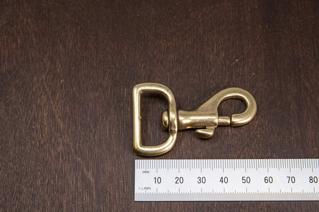 District Leather Supply Hardware Japanese Brass Swivel Bolt Snap 7 District Leather Supply Hardware Japanese Brass Swivel Bolt Snap