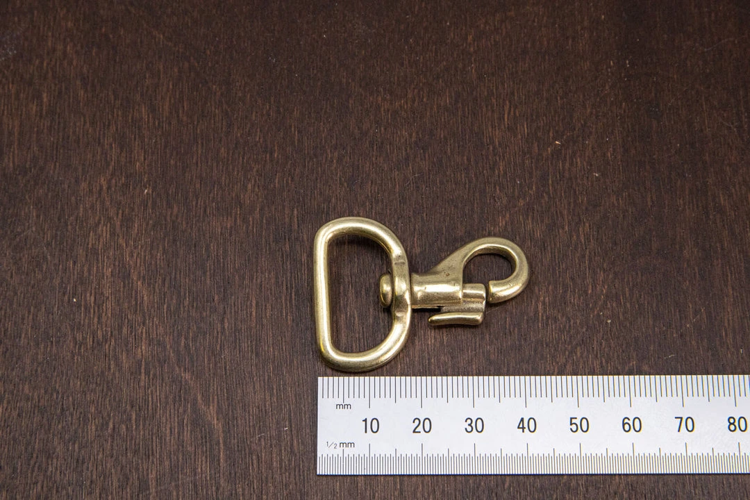 District Leather Supply Hardware Japanese Brass Swivel Bolt Snap 11 District Leather Supply Hardware Japanese Brass Swivel Bolt Snap