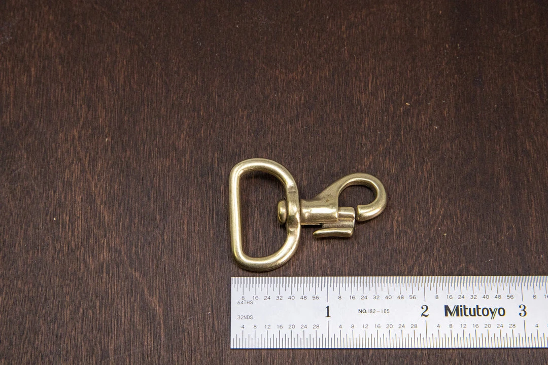 District Leather Supply Hardware Japanese Brass Swivel Bolt Snap 10 District Leather Supply Hardware Japanese Brass Swivel Bolt Snap