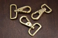 District Leather Supply Japanese Brass Swivel Lever Snap