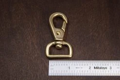 District Leather Supply Japanese Brass Swivel Lever Snap