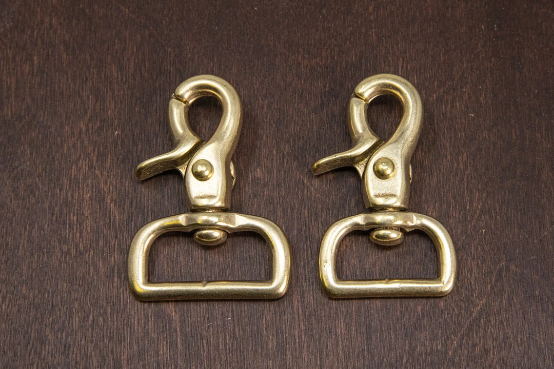 District Leather Supply Hardware Japanese Brass Swivel Snap Trigger Clip 3 District Leather Supply Hardware Japanese Brass Swivel Snap Trigger Clip