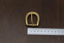 District Leather Supply Japanese Brass Heel Bar Buckle (Chunky) Hardware