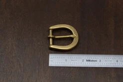 District Leather Supply Japanese Brass Heel Bar Buckle (Chunky) Hardware