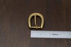 District Leather Supply Japanese Brass Heel Bar Buckle (Chunky) Hardware