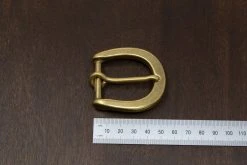 District Leather Supply Japanese Brass Heel Bar Buckle (Chunky) Hardware