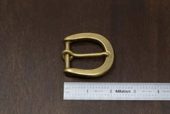 District Leather Supply Japanese Brass Heel Bar Buckle (Chunky) Hardware